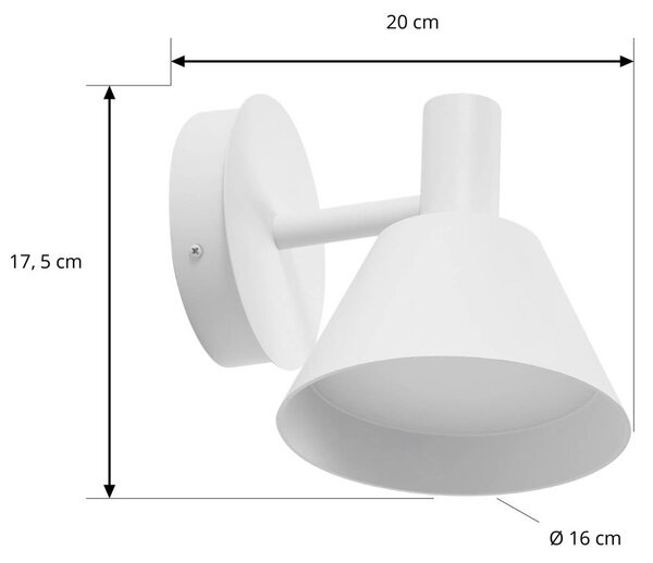 Kinkiet zewnętrzny LED Tabena Lucande, biały / opal, aluminium, nowoczesny
