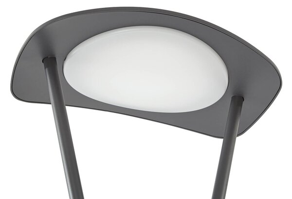 Lucande Lampa zewnętrzna LED Tarasu, szara, 250 cm, aluminium, IP65 Tarasu, aluminiowy / szary / cynkowy, aluminium, nowoczesny