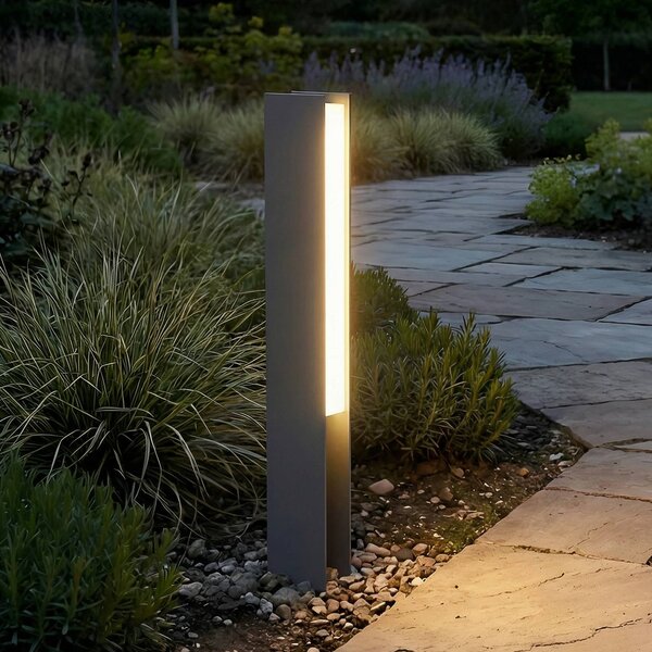 Lampa ogrodowa stojąca Teerk Lucande, czarny, aluminium, nowoczesny