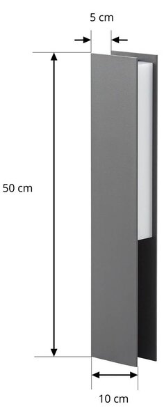Lampa ogrodowa stojąca Teerk Lucande, czarny, aluminium, nowoczesny