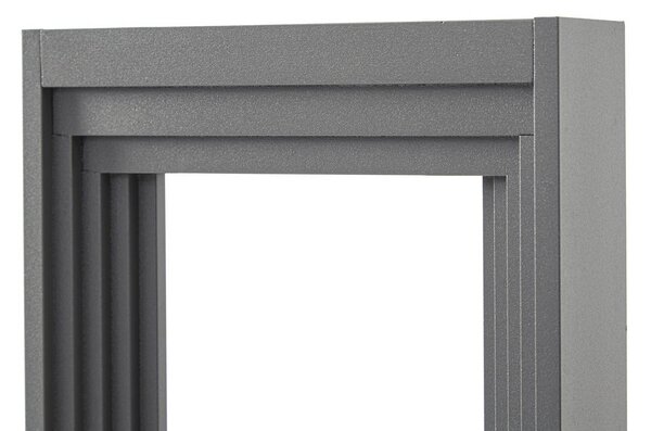 Lampa ogrodowa stojąca Ashkan Lucande, aluminiowy / szary / cynkowy, metal, nowoczesny