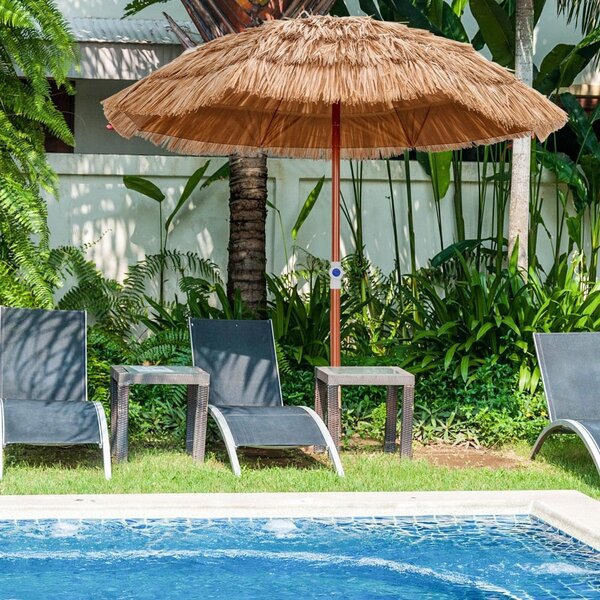 Parasol plażowy ogrodowy w stylu hawajskim