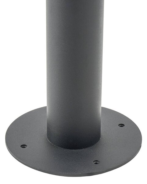 Lampa zewnętrzna Lindby Zayn, czarna, 1-punktowa, wysokość 220 cm, IP65 Zayn Lindby, możliwość ściemniania, czarny, aluminium, antyczny