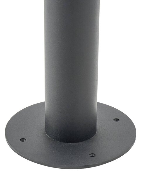 Lampa zewnętrzna Lindby Zayn, czarna, 3-punktowa, wysokość 220 cm, IP65 Zayn Lindby, możliwość ściemniania, czarny, aluminium, antyczny