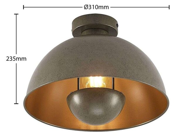 Lindby - Lya Lampa Sufitowa Ø31 Dark Grey