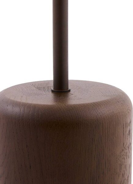 Globen Lighting Lampa stojąca Bosco, kremowy / amber, salon / jadalnia, drewno