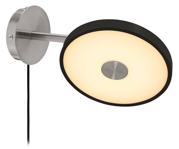 UMAGE Kinkiet designerski Asteria Short, możliwość ściemniania, czarny, sypialnia, metal, design