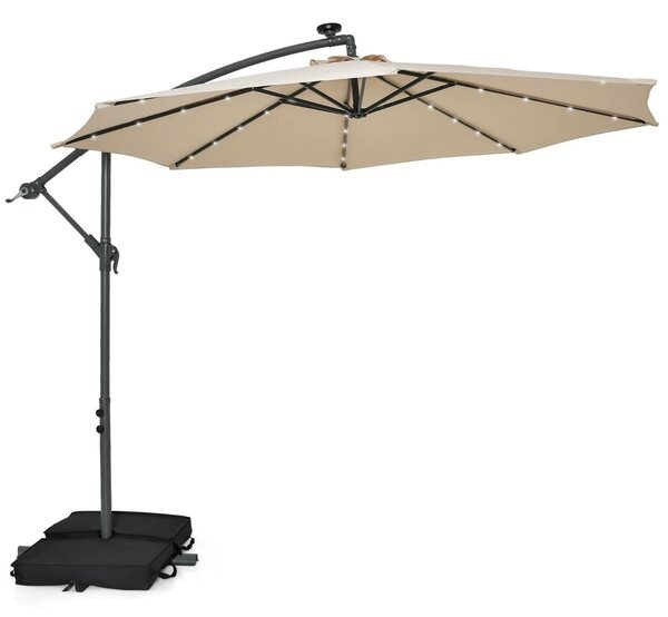 Parasol ogrodowy z oświetleniem LED