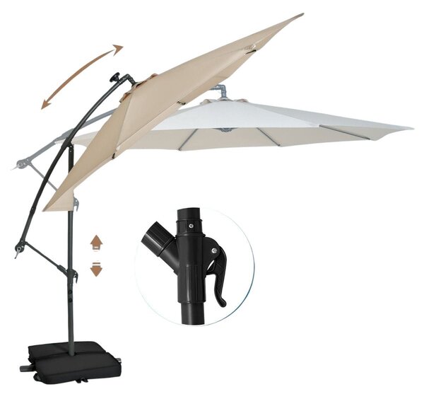 Parasol ogrodowy z oświetleniem LED