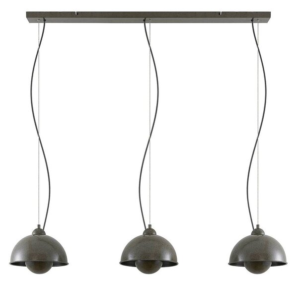 Lindby - Gretja 3 Lampa Wisząca Dark Grey