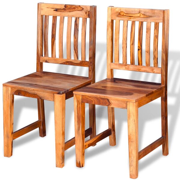 Krzesła do jadalni 2 szt. drewno sheesham