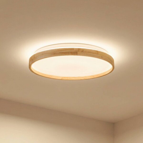 Inteligentna lampa sufitowa Mirren Lindby, możliwość ściemniania, salon / jadalnia, tworzywo sztuczne, nowoczesny