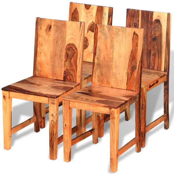 Krzesła do jadalni 4 szt. drewno sheesham