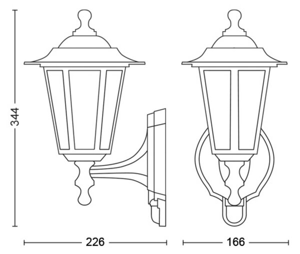 Philips Lampa zewnętrzna z czujnikiem ruchu Peking, możliwość ściemniania, czarny, aluminium