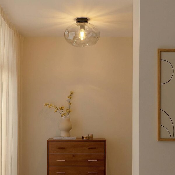 Lampa sufitowa Lelia Lindby, możliwość ściemniania, aluminiowy / szary / cynkowy, salon / jadalnia, metal, design