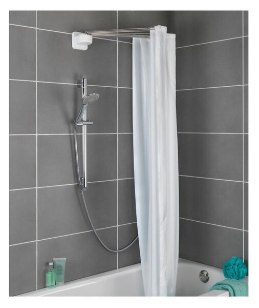 Okrągły uchwyt na zasłonę prysznicową Wenko Shower Umbrella