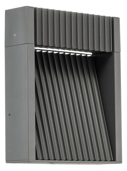 Kinkiet zewnętrzny LED Tavion Lucande, czarny, aluminium, nowoczesny
