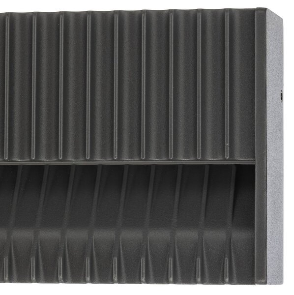 Kinkiet zewnętrzny LED Tavion Lucande, czarny, aluminium, nowoczesny