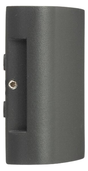 Lindby Kinkiet zewnętrzny LED Ithan, czarny, aluminium, nowoczesny