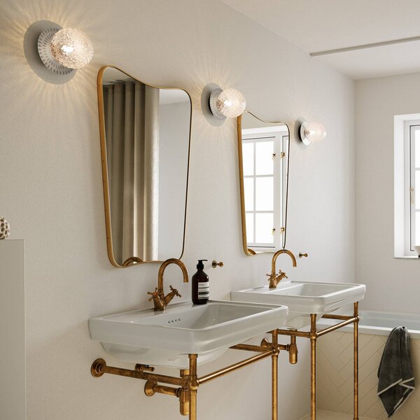 Nuura Aps Kinkiet designerski Liila 1 Medium, możliwość ściemniania, chromowy / srebrny, łazienka, metal, design