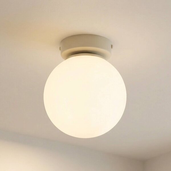 Lampa sufitowa Moonlight HELAM, możliwość ściemniania, biały / opal, salon / jadalnia, szkło, nowoczesny