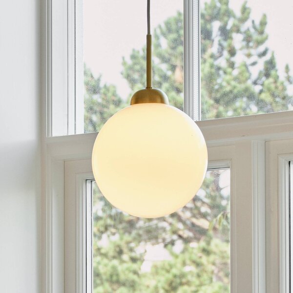 Nuura Aps Lampa wisząca designerska Apiales, możliwość ściemniania, mosiężny / złoty, salon / jadalnia, szkło, design