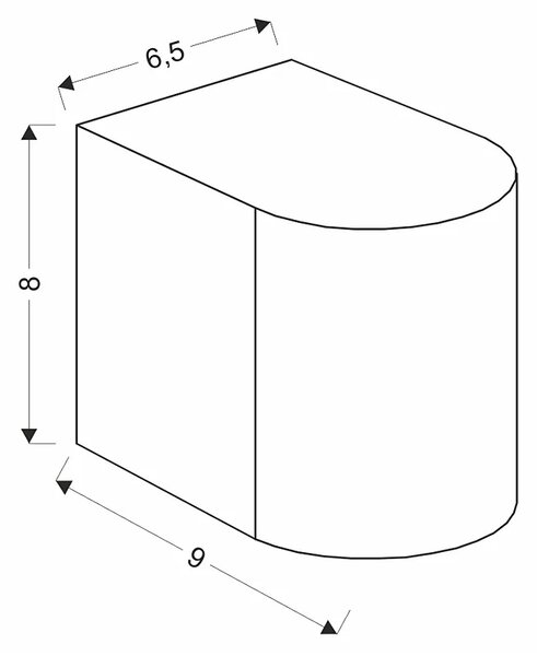 Czarny loftowy kinkiet zewnętrzy - D170 P7-Z34