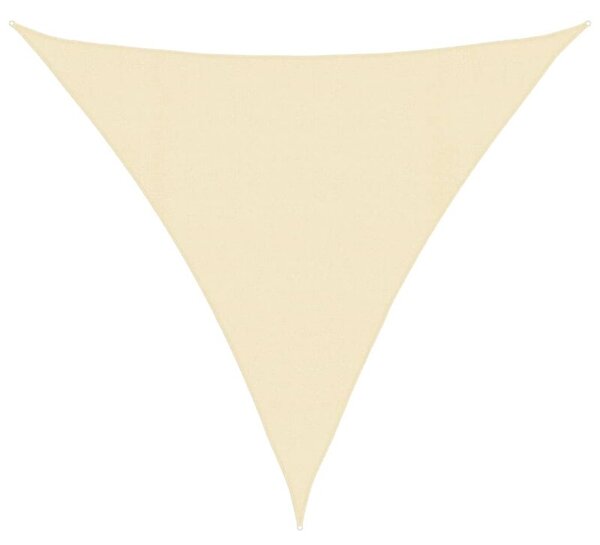 Żagiel przeciwsłoneczny, 160 g/m², kremowy, 4x4x4 m, hdpe