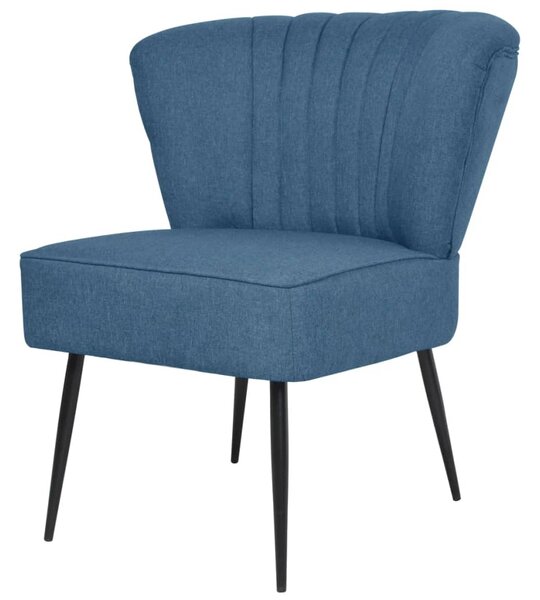 Fotel koktajlowy, niebieski, tkanina