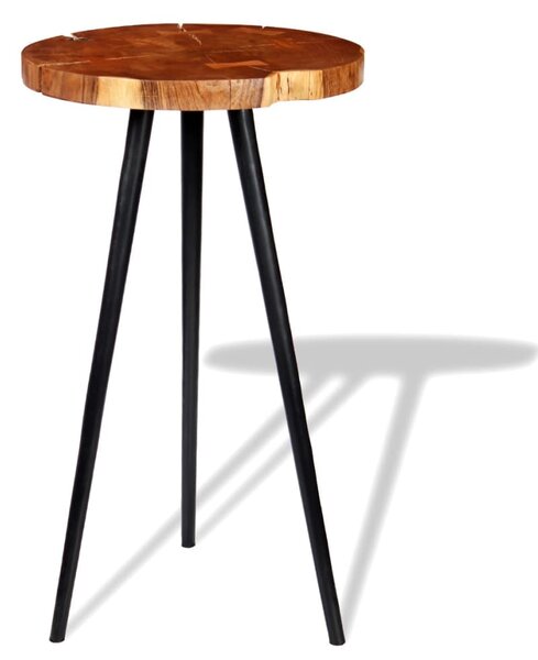 Stolik barowy plastry drewna akacjowego (55-60) x 110 cm