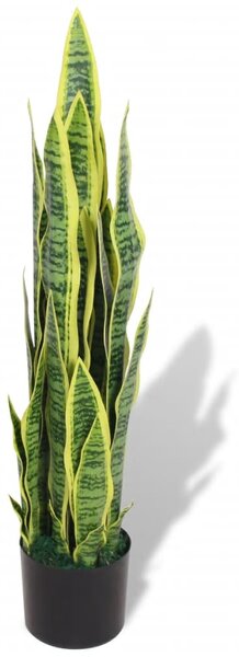 Sztuczna sansewieria z doniczką, 90 cm, zielona