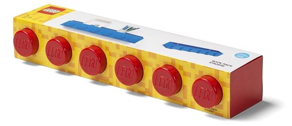 Dziecięca czerwona półka ścienna LEGO® Sleek