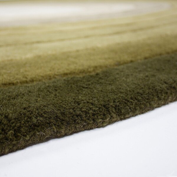Zielony wełniany dywan tkany ręcznie 160x230 cm Puddle Ombre – Flair Rugs