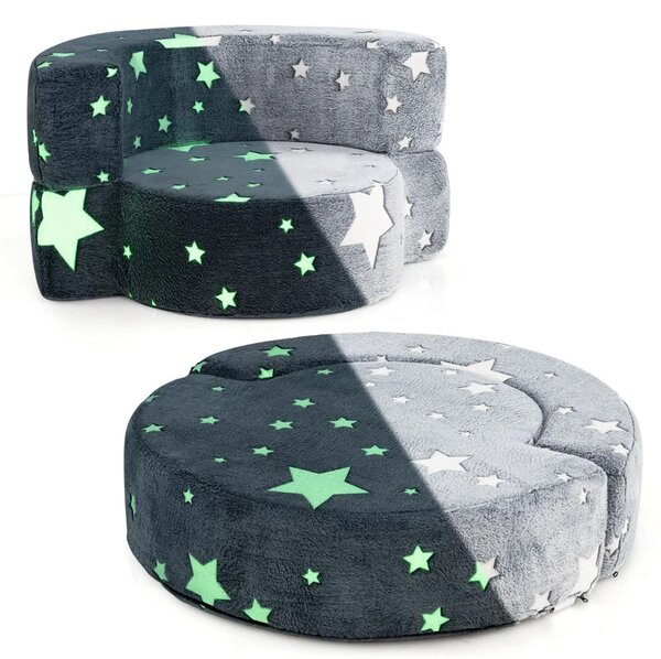 Okrągła modułowa sofa dla dzieci fluorescencyjna