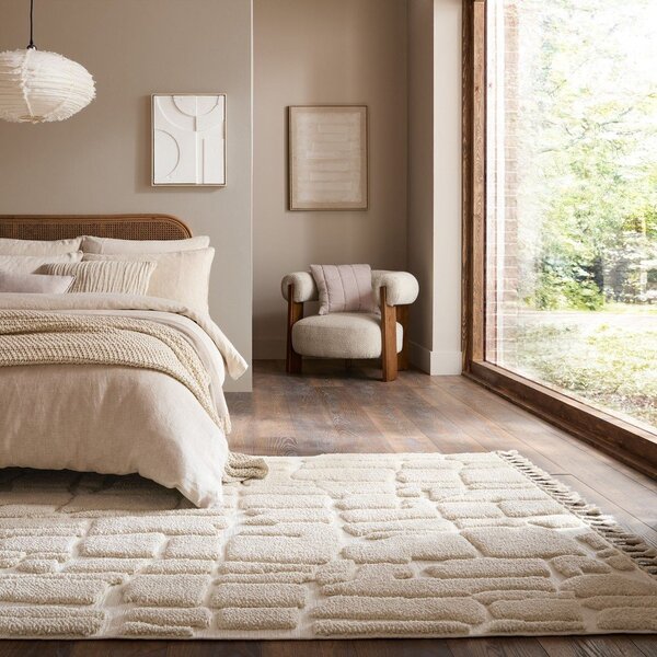 Kremowy dywan 133x190 cm Esra Cobbled – Flair Rugs
