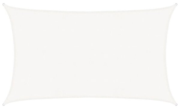 Żagiel przeciwsłoneczny, 160 g/m², biały, 5x8 m, hdpe
