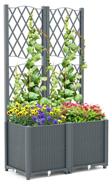 Podwójna donica z pergolą 140 cm