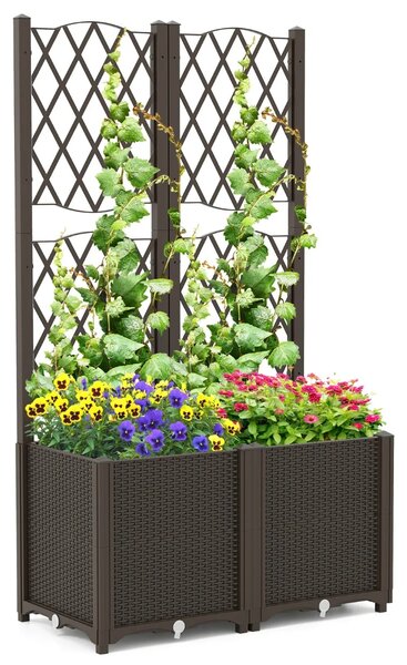 Podwójna donica z pergolą 140 cm