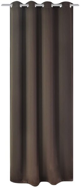 Zasłona zaciemniająca z kółkami, 270 x 245 cm, brązowa