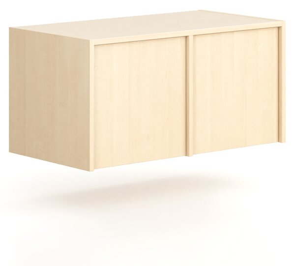 Nadstawka do szaf FRAME, 2x drzwi, 872 x 450 x 427 mm, PUSH-lock, brzoza