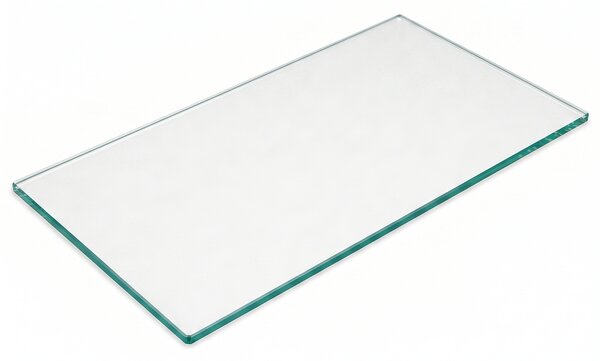 Szklana półka do witryny, 800 × 400 mm, opakowanie 2 szt