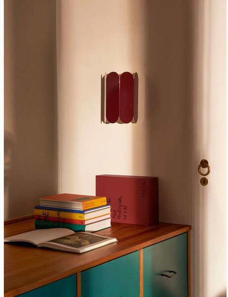 HAY - Arcs Sconce Lampa Ścienna Hardwired Auburn Red