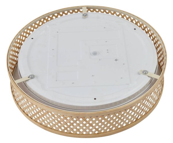 Lampa sufitowa LED Eilif Lindby, jasne drewno, salon / jadalnia, bambus, nowoczesny