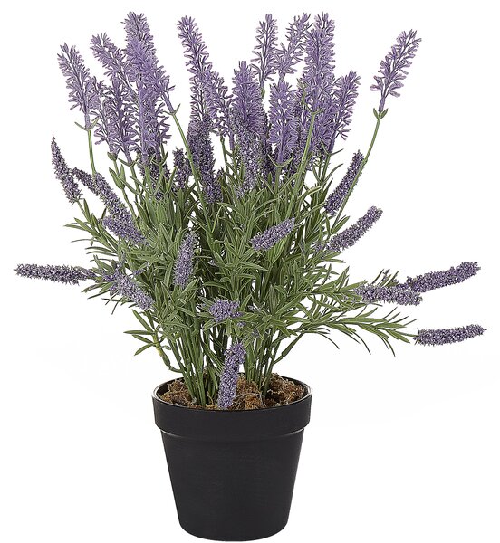 Sztuczna roślina lawenda czarna doniczka tworzywo sztuczne 42 cm Lavender Plant Beliani