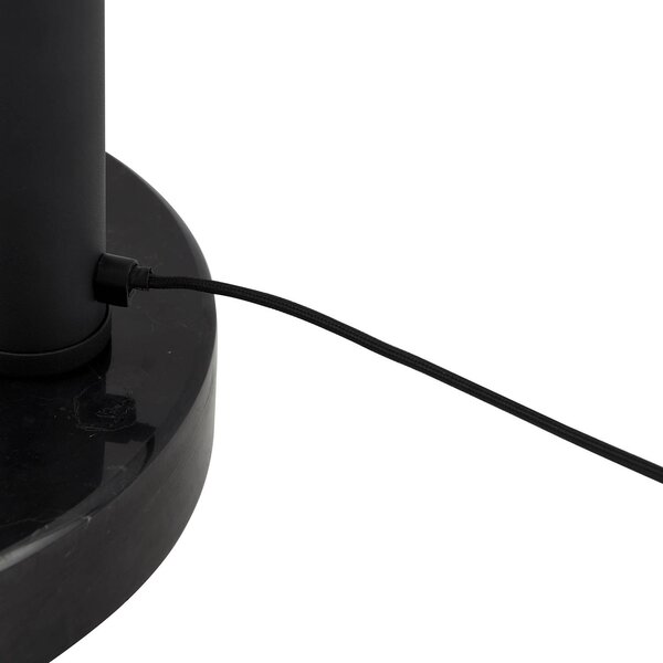 Lampa podłogowa Lindby Braccio, szary/czarny, szkło, 5-punktowa, 204,5cm