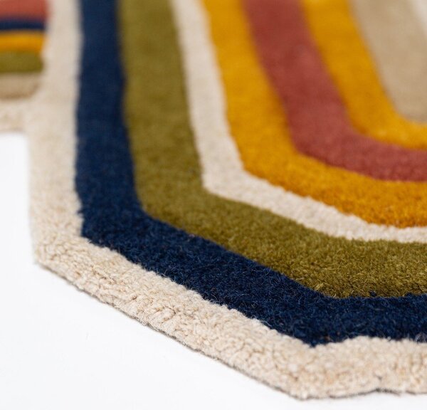 Wełniany chodnik tkany ręcznie 80x300 cm Lattice Shaped – Flair Rugs