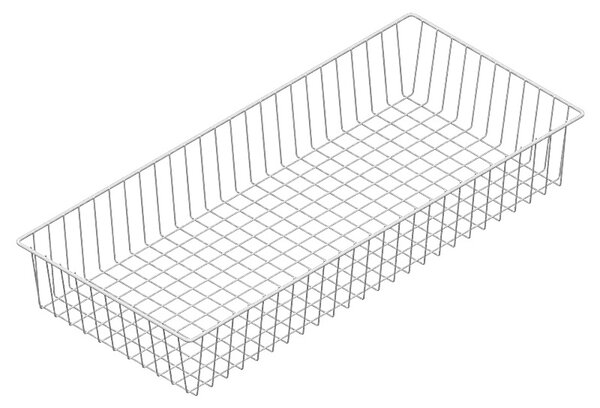 Druciany kosz półkowy do ELEMENT SYSTEM, 800 x 350 mm, biały