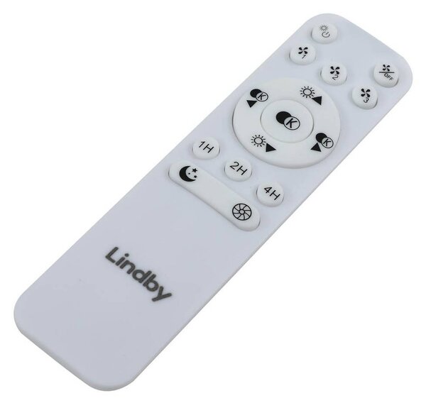 Wentylator sufitowy LED Lindby Smart Paavo, srebrny, cichy, Tuya Paavo Lindby, możliwość ściemniania, aluminiowy / szary / cynkowy, salon / jadalnia, tworzywo sztuczne, nowoczesny