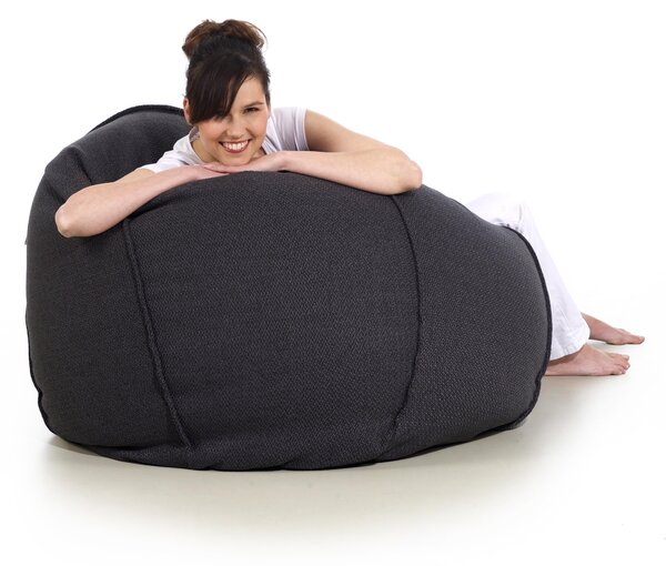 Pufa Baloon Premium – designerska pufa sako do salonu ciemno szara