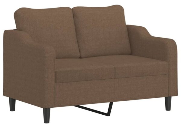 Sofa 2-osobowa, brÄ zowa, 120 cm, tapicerowana tkaninÄ